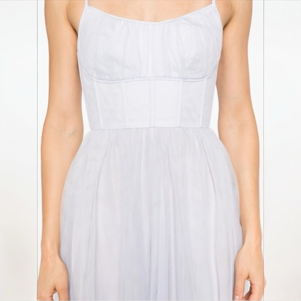 ZIMMERMANN Tulle Corset Bustier Sleeveless Cocktail Midi Dress Size Large 3 NEW - Picture 8 of 16